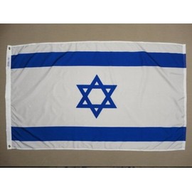 4ft. x 6ft. Israel Flag with Brass Grommets
