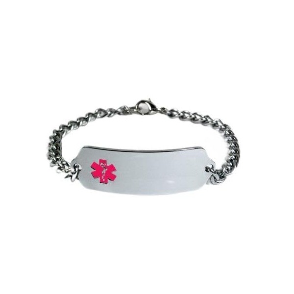 Lupus Medical ID Alert Bracelet with Embossed Emblem from Stainless