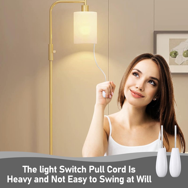 REBUCINA 2PCS Bathroom Light Pull Cord Pull Cord Handle with