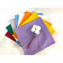 Wooh Home Cotton/Linen Napkins, Home Kitchen Restaurant and Hotel, 47x47cm/40x40cm (Light Purple, 47 * 47cm)
