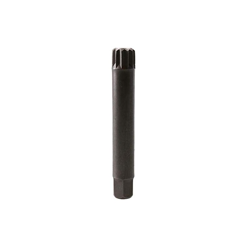 12mm Spline Bit 75mm Length 10mm Shank Chrome Vanadium Hardened