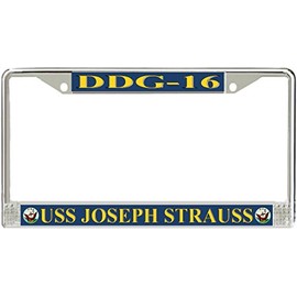 MilitaryBest USS Joseph Strauss DDG-16 License Plate Frame