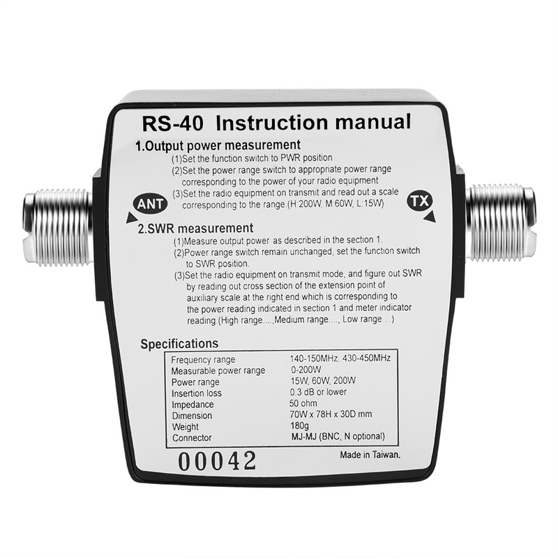 Professional UV Segment Standing Wave Meter Power Meter for Testing