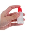 VILLFUL 50pcs Plastic Dropper Bottles Leakproof Containers with Cap for