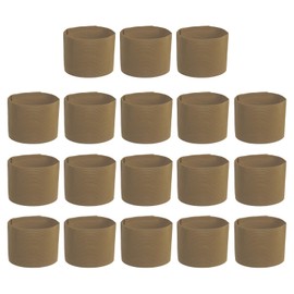 PATIKIL Fußball Kapitänsbinde, 18 Stück Kapitänsarmbänder für Fußball Elastische Kapitänsbinde Sport Kapitänsarmbänder für Jugendliche Erwachsene Fußballteamtraining Hellbraun