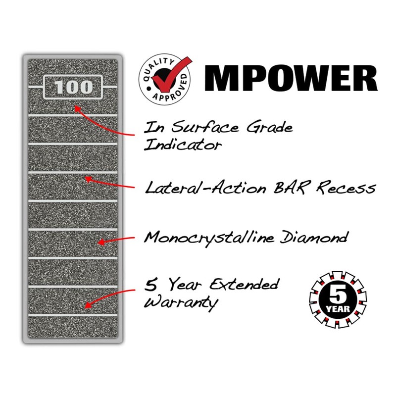 MPOWER FASTTRACK - 2.5 Degree Angled Diamond Sharpening Stone -