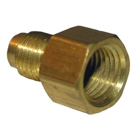 LASCO 17-4613 1/4-Inch Flare by 3/8-Inch Female Pipe Thread Brass Adapter