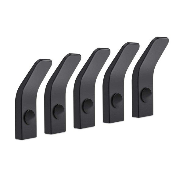 LJLink Wall Hooks Space Aluminium Hooks Black Towel Hooks Coat