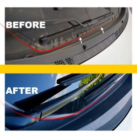 Unbranded 5.9ft Car H-Shape Front Windshield Panel Seal Strip Moulding Trim Replace Kits