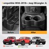 Rear Cup Holder Compatible with 2018-2023 Jeep Wrangler JL JLU
