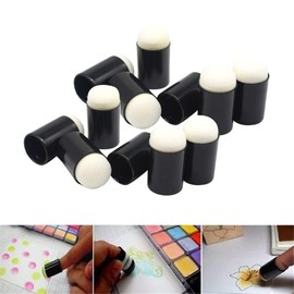 Finger Sponge Daubers with Storage Case 40 Pack Craft Sponge Daubers for Drawing Painting Ink Craft Stamping Card Making DIY Painting Supplies