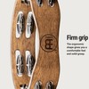 Meinl Percussion CTA2WB Wooden Tambourine with Stainless Steel Bells /