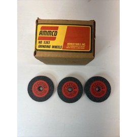 AMMCO RARE  3  AMMCO GRINDING WHEELS  ( a-10245 )MODEL 5393 FOR FLYWHEELS BRAKE DRUMS