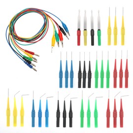DIANN 39pcs Back Probe Test Kits 4mm Banana Plug to Alligator Clips Test Wires Wire Piercing Probes Automotive Test Leads Set for Vehicle Automotive Car Circuit Electrical Diagnostic Testing