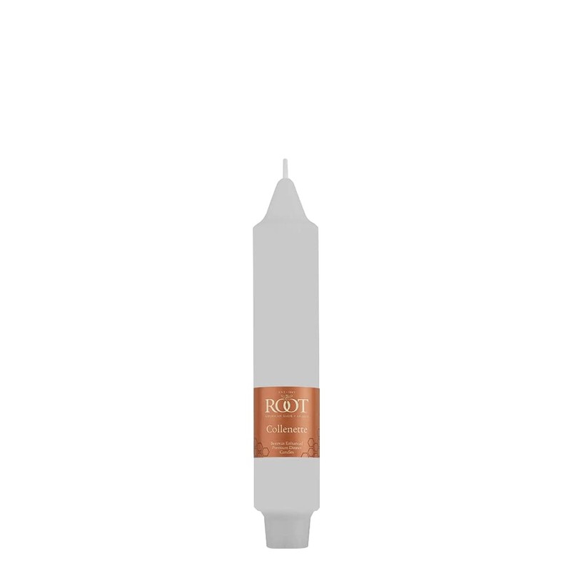 Root Candles 4-Count Unscented Dinner Candles Dripless Beeswax Enhanced Smooth