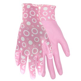 Red Steer A208 Flowertouch Lawn & Garden Women's Gloves, Purple & Pink, Lightweight & Durable, Sizes S-L, Sold by Pair (Pink, Medium)
