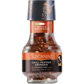 Tuscanini Premium Chili Pepper Spice Grinder, 1.06oz | Freshly Ground Chili Powder | Product of Italy