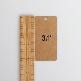 200pcs Kraft Paper Gift Tags with String, Blank Gift Bags Tags, Price Tags,Marking Tags,Display Label for DIY Project,Gifts Arts and Crafts Wedding Holiday(Brown)