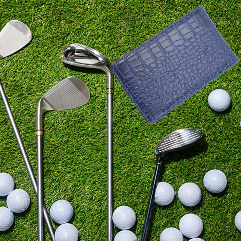 INOOMP Leather Point Record Book Golf Stats Book Golf Scorecard