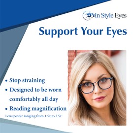 In Style Eyes Modern Reading Glasses - Full-rimmed, Classic Oval Style, Lightweight Frame with Metal Spring Hinges - Emerald - 2.0x