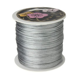Angel Malone ® Approx 10m Bundle of 1mm Quality Rattail Satin Cord - GR8 4 KUMIHIMO - 17 Colours Jewellery Making Findings - UK SELLER (Silver)