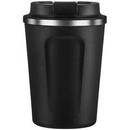 asobu 13-ounce Cafe Compact Insulated Travel Mug, black (Bf22bk)