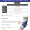 Elastic Elbow Support Compression Sleeve, Silver (Side Stays), Small