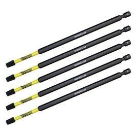 5 x SabreCut SCRSQ3152_5 152 mm SQ3 Square Magnetic Impact Wrench Drill Bits Set Single-Ended High Performance for Dewalt Milwaukee Bosch Makita and others