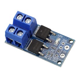 VKLSVAN 6PCS DC 5V-36V 15A(Max 30A) 400W Dual High-Power MOSFET Switch Drive Module 0-20KHz PWM Adjustment Electronic Switch Control Board Motor Speed Lamp Brightness Controller