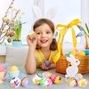 VEYLIN 25 Pieces White Foam Eggs Polystyrene Balls for Easter