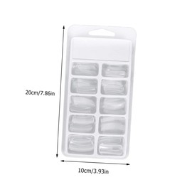 Gatuida Nail Tips Clip Set 10-Piece Professional Finger Nail Extension Clips for Women Manicure Sturdy Crystal Molds Fixed Armour for Easy