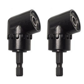 DEFIYEAR 2 Pcs Right Angle Drill Attachment, 105° Right Angle Drill Adapter with Magnetic Drill Bit Holder, 1/4 Inch Angled Drill Bit Attachment, for Narrow Workspaces, Driver Tool for Tight Spaces