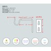 Ivilon Short Projection Brackets for Curtain Rods - for 1/2
