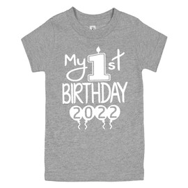 Aiden's Corner Cute Handmade Baby Boy My 1st Birthday Outfit | 1st Birthday Clothes 2022 (Shirt 18 Months, White Heather)