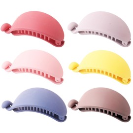 FOMIYES 6pcs Banana Shaped Hair Clip Colorful Ponytail Barrettes with Comfortable Grip Easy to Use Non-slip Design for Women and Girls for Daily Fashion Accessories