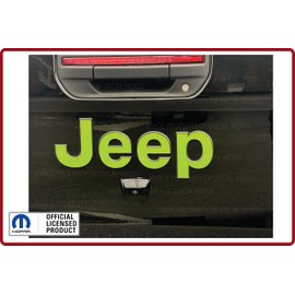 Decal Mods Rear Tailgate Jeep Flat Overlay Decal Graphic fits Jeep Gladiator/Wrangler JL/JT (2018-2024) Vibrant Green CVGN | SJ8Z2