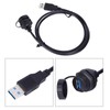 Waterproof USB Connector USB3.0 Female Male Meter Wire Plug Panel