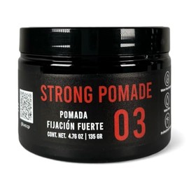 Luxa Strong Pomade 03 - Pomada de Fijacin Fuerte Base Agua y Acabado Semi-Brillante, 135g  Aroma Vainilla Coffee  Calidad de Barbera Mexicana         