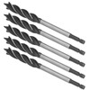 5Pcs Woodworking Drill Bit Metal Hole Saw Auger Bit 4-Fulte