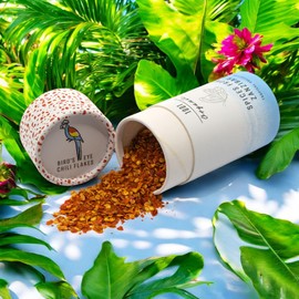 1001 Organic Birds Eye Chilli Flakes 30 g, 100000 Scoville, Fresh Spices from Zanzibar, Chilli Very Sharp Spices, Birds-Eye Flakes from Dried Chili Peppers, Pure and Natural