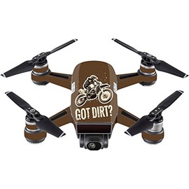 MightySkins Skin Compatible with DJI Spark Mini – Got Dirt | Protective, Durable, and Unique Vinyl Decal wrap Cover | Easy to Apply, Remove, and Change Styles | Made in The USA
