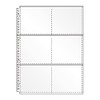 Collect S-4230 Transparent Pocket Leaf A4 6 Pockets, 30 Holes,