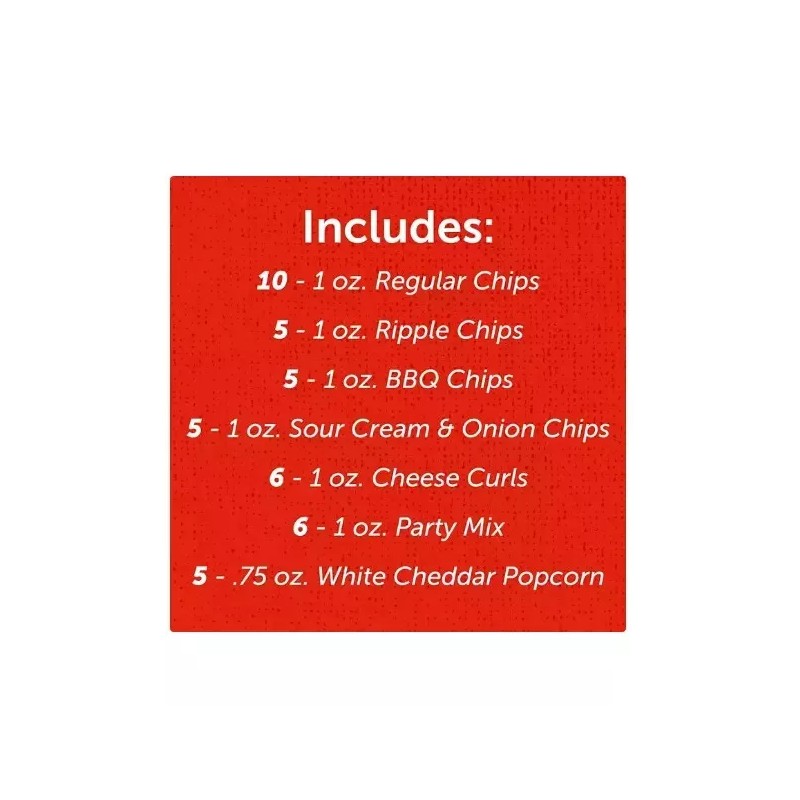 Utz Jumbo Snack Pack Box 1 oz. 42 Count