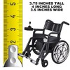 Set of 2 Plastic Toy Wheelchairs for Action Figures, Dioramas,