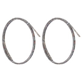 sourcing map 2 Pcs Guitar Binding Purfling Strips, 1650x5x1.5mm Plastic Binding Edge Trim for Acoustic or Classical Guitar Accessories, Colored Shell