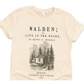 Walden by Henry David Thoreau Shirt, Walden Book T-shirt, Walden Thoreau Gift, Book Lover Gift, Walden Shirt, Classic Book Literary Gift