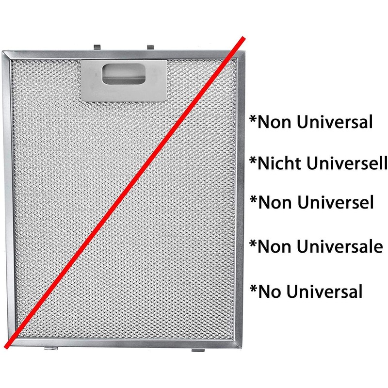 SPARES2GO Metal Mesh Filter for Candy Cooker Hood/Kitchen Extractor Fan