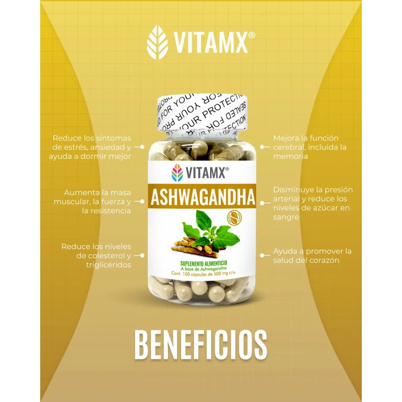 Vitamx Suplemento 300 Capsulas Relajante Antiestres