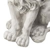 Glitzhome Guardian Sitting Lion Garden Statue MGO Outdoor Decoration, 20.75"