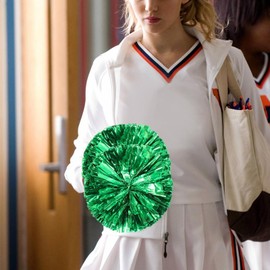 Cheerleading Poms - Large Girls Kids Poms for Dance Team | Finger-Friendly Dance Game Team Spirit Cheer, 30cm/11.8inch Cheerleading Props for Kids Adults